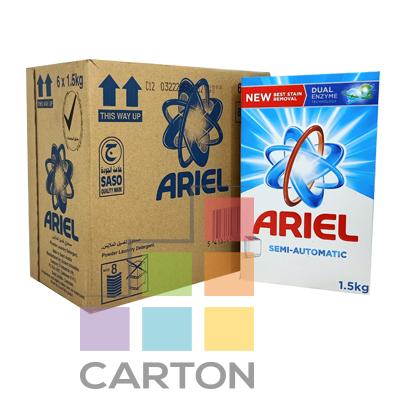 ARIEL DETERGENT POWDER 6*1.5KG